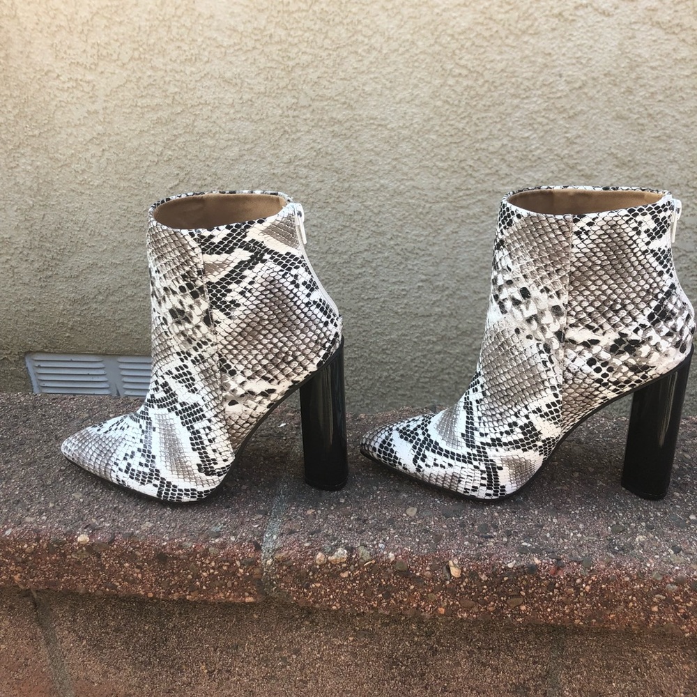 Snakeskin Booties
